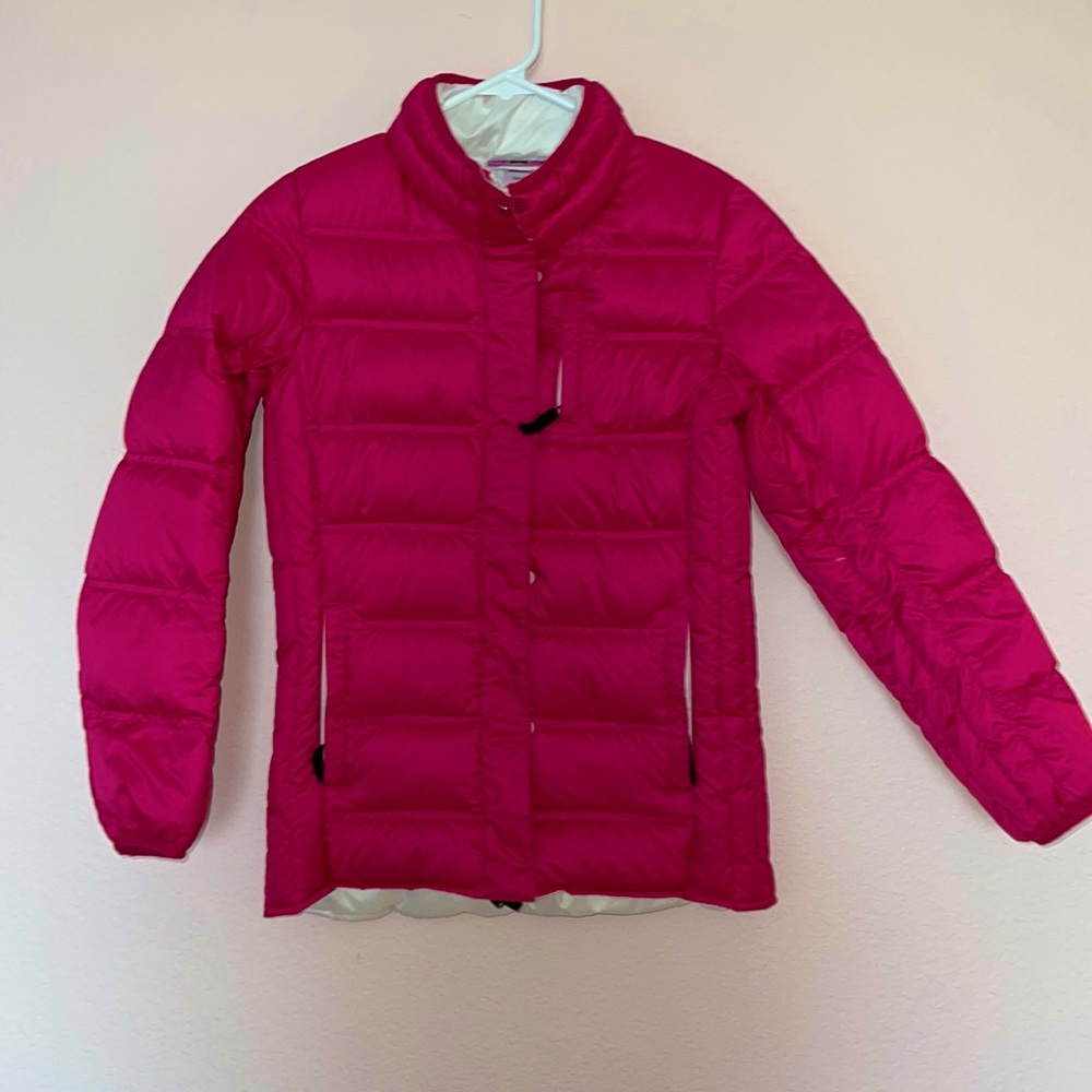 Girls pink puffer